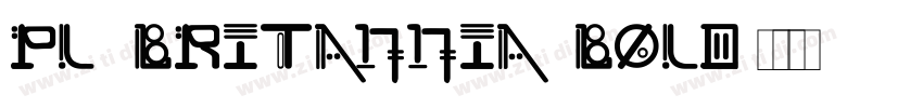 PL Britannia Bold字体转换